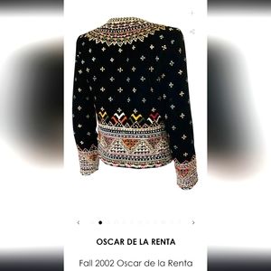 Fall 2002 runway show season Oscar De la Renta Embroidery & Sequin Jacket